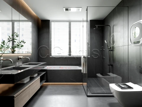 Modern bathroom 30 3D Model