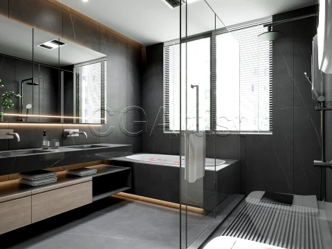 Modern bathroom 30 3D Model