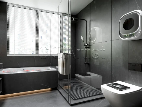 Modern bathroom 30 3D Model