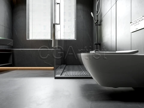 Modern bathroom 30 3D Model