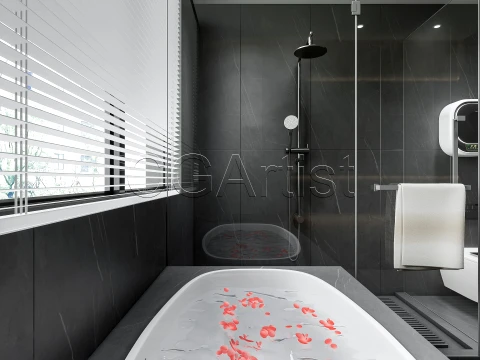 Modern bathroom 30 3D Model