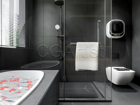 Modern bathroom 30 3D Model