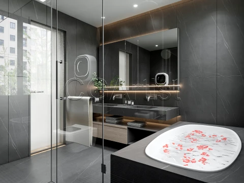 Modern bathroom 30 3D Model