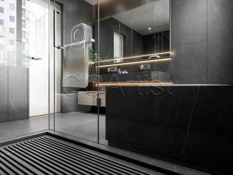 Modern bathroom 30 3D Model