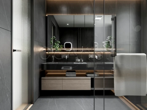 Modern bathroom 30 3D Model