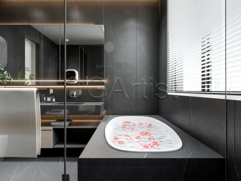Modern bathroom 30 3D Model