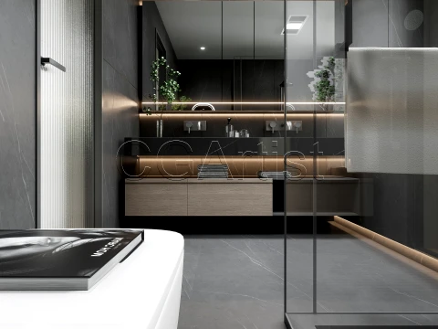 Modern bathroom 30 3D Model