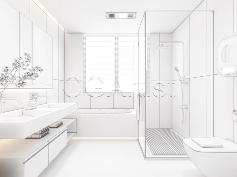 Modern bathroom 30 3D Model