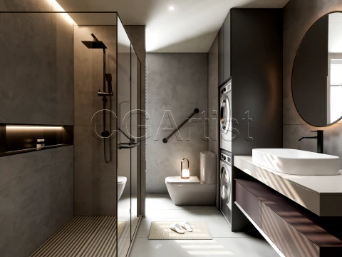 Modern bathroom 31 3D Model