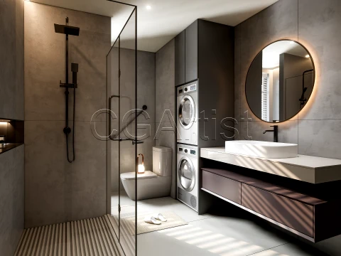 Modern bathroom 31 3D Model
