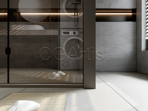 Modern bathroom 31 3D Model