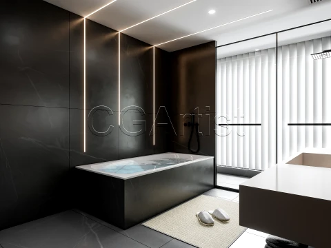 Modern bathroom 32 3D Model