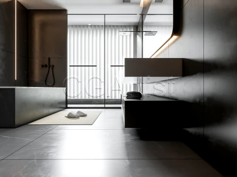 Modern bathroom 32 3D Model