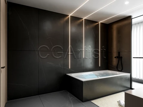 Modern bathroom 32 3D Model