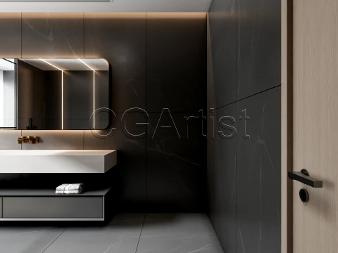 Modern bathroom 32 3D Model