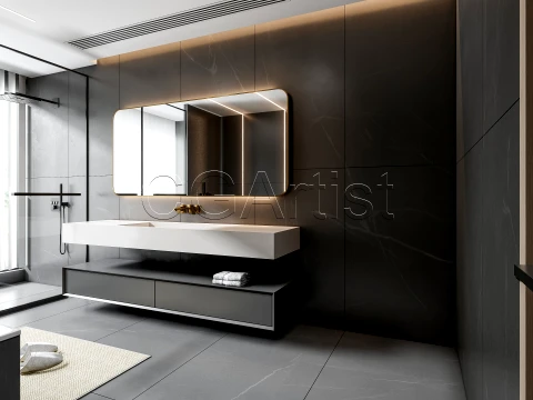 Modern bathroom 32 3D Model