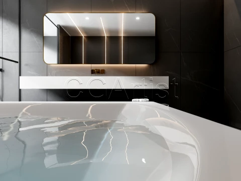 Modern bathroom 32 3D Model