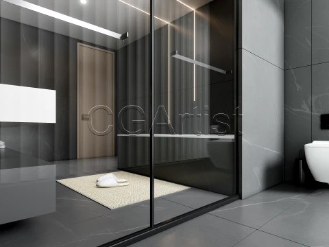 Modern bathroom 32 3D Model