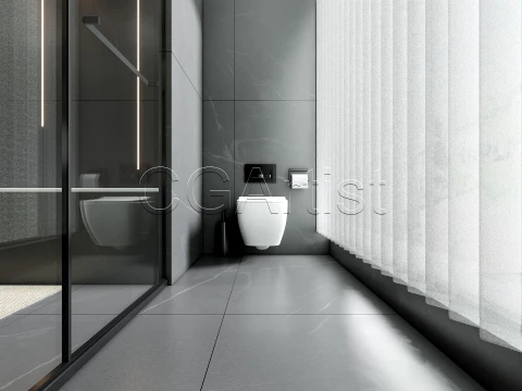 Modern bathroom 32 3D Model