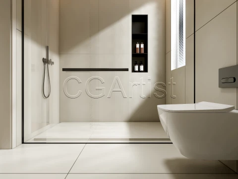 Modern bathroom 34 3D Model