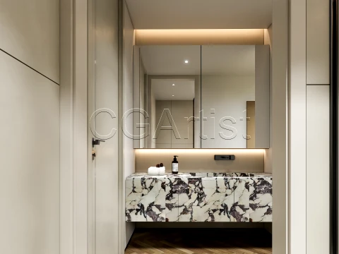 Modern bathroom 34 3D Model