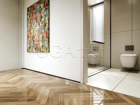 Modern bathroom 34 3D Model