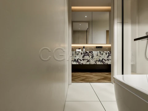 Modern bathroom 34 3D Model