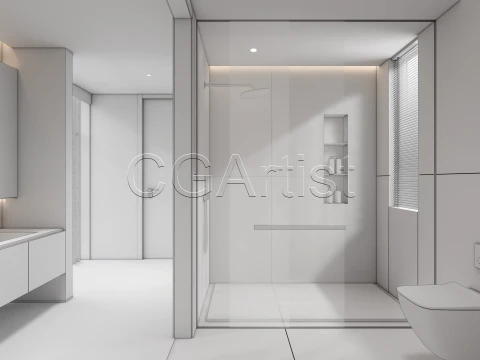 Modern bathroom 34 3D Model