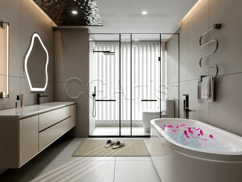 Modern bathroom 39 3D Model