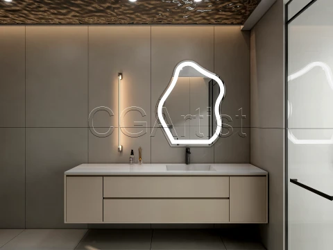 Modern bathroom 39 3D Model