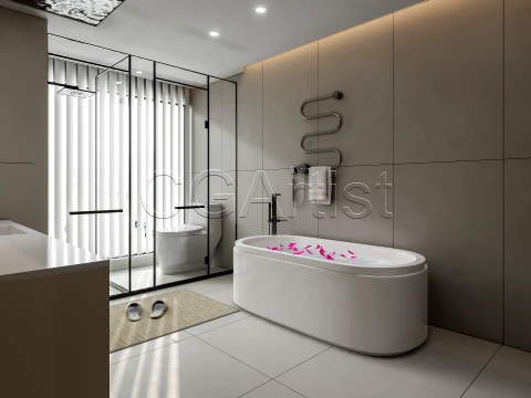 Modern bathroom 39 3D Model