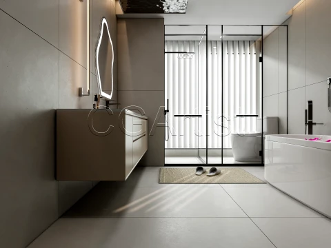Modern bathroom 39 3D Model