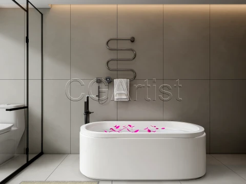 Modern bathroom 39 3D Model