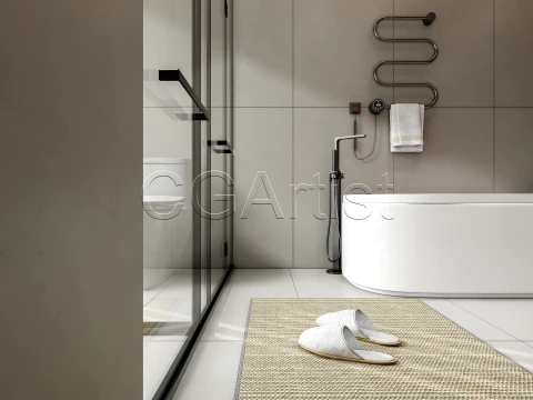 Modern bathroom 39 3D Model