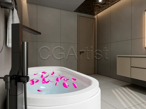 Modern bathroom 39 3D Model