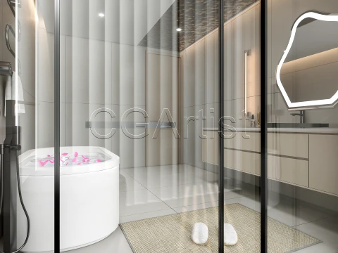 Modern bathroom 39 3D Model