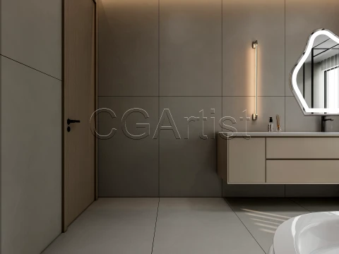 Modern bathroom 39 3D Model