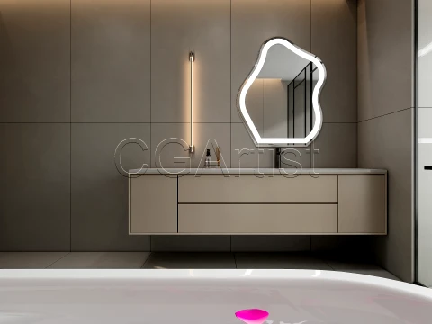 Modern bathroom 39 3D Model