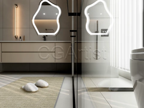 Modern bathroom 39 3D Model