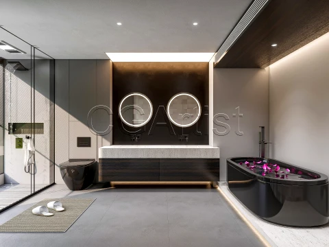 Modern bathroom 40 3D Model