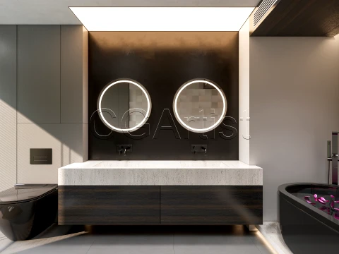 Modern bathroom 40 3D Model