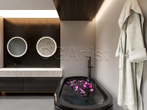 Modern bathroom 40 3D Model