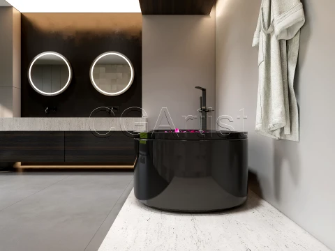 Modern bathroom 40 3D Model