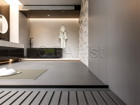 Modern bathroom 40 3D Model