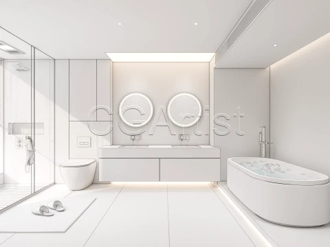 Modern bathroom 40 3D Model