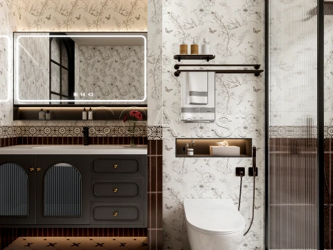 Modern bathroom 48 3D Model