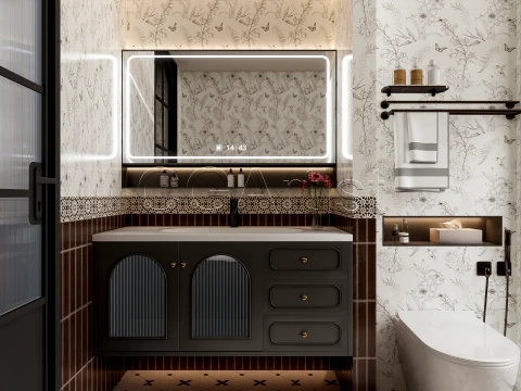 Modern bathroom 48 3D Model