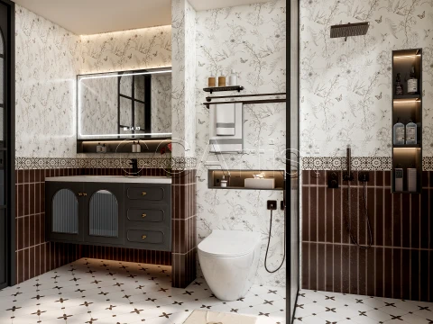 Modern bathroom 48 3D Model