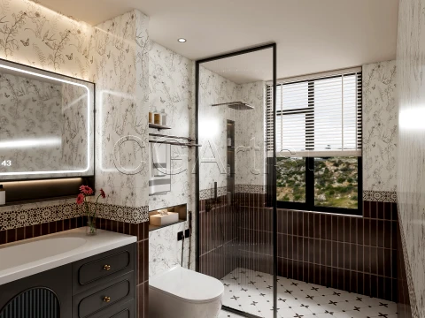 Modern bathroom 48 3D Model