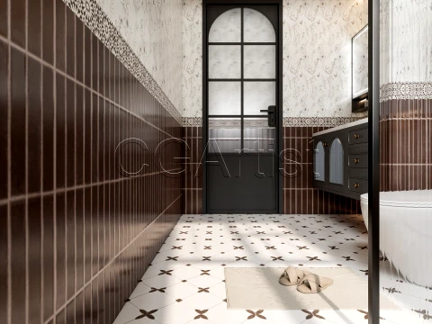 Modern bathroom 48 3D Model